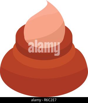 Muffin biscuit icon, isometric style Stock Vector