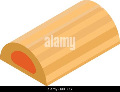 Jelly cookie bar icon, isometric style Stock Vector