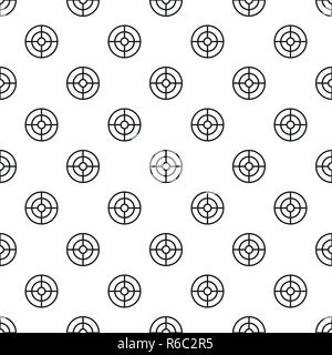 Futuristic aim scope pattern seamless vector repeat geometric for any web design Stock Vector