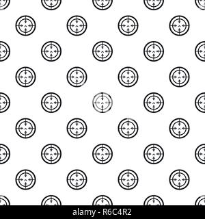 Sniper gun aim pattern seamless vector repeat geometric for any web design Stock Vector