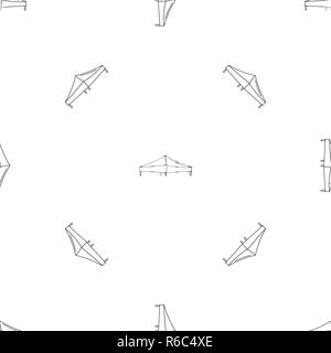 Tent pattern seamless vector repeat geometric for any web design Stock Vector