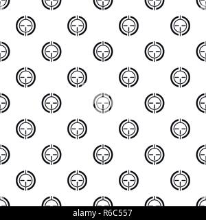 Gun scope aim pattern seamless vector repeat geometric for any web design Stock Vector