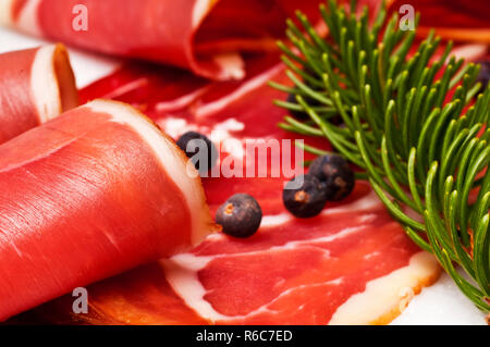 Smoked Ham Of The Black Forest Stock Photo