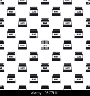 Glue jar pattern seamless vector repeat geometric for any web design Stock Vector