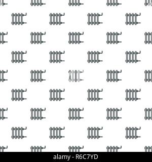 Heating battery pattern seamless vector repeat for any web design Stock Vector