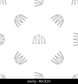 Outdoor tent pattern seamless vector repeat geometric for any web design Stock Vector