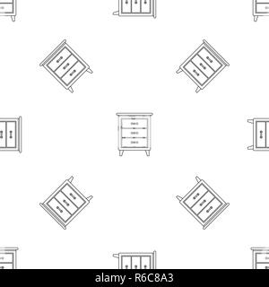Night stand pattern seamless vector repeat geometric for any web design Stock Vector