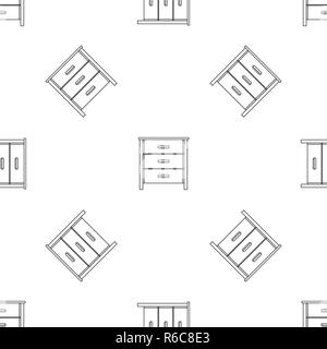 Drawer pattern seamless vector repeat geometric for any web design Stock Vector