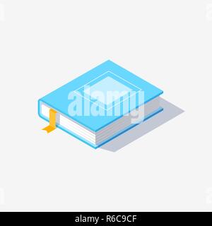 Isometric book icon. Stock Vector