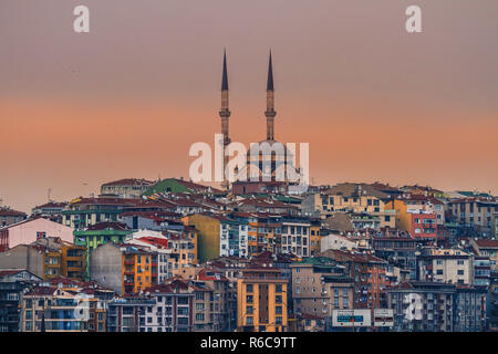 Aerial view of Istanbul city capitol of Turkey Stock Photo