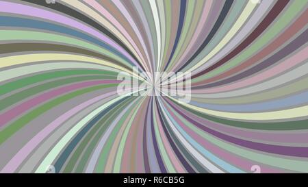 Multicolored abstract psychedelic spiral stripe background - vector curved burst design