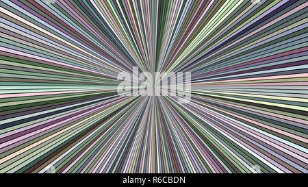 Colorful psychedelic abstract speed concept background - vector starburst graphic Stock Vector