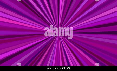 Purple psychedelic abstract striped starburst background design Stock Vector