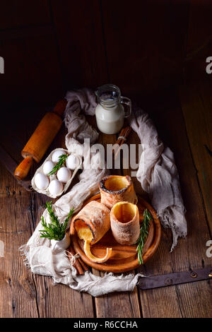 a fresh and tasty kurtoskalacs Stock Photo