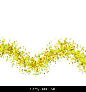 Abstract blank wavy dispersed confetti dot background - vector design Stock Vector