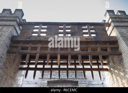 Chibi, Hubei/ CHINA - OCT 25, 2018:The ancient battle field of The red cliff,  It’s one of scene in the Chinese  movies “ The Red Cliff” . inside the  Stock Photo