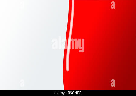 Red nail varnish against a white background Stock Photo