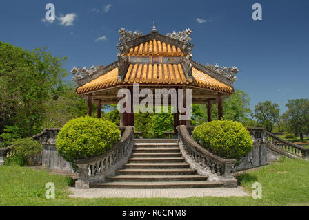 Vietnam, Hue, Dien Can Thanh, Imperial City, The Purple Forbidden City Stock Photo