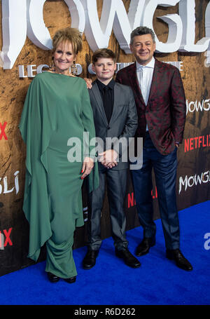 Lorraine Ashbourne, Louis Ashbourne Serkis and Andy Serkis attend the ...