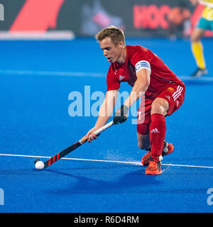 BHUBANESWAR, 04-12-2018, Odisha Hockey Men's World Cup Bhubaneswar 2018. Venue: Kalinga Stadium.    during the game England vs Australia. Stock Photo