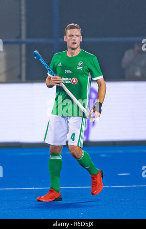 BHUBANESWAR, 04-12-2018, Odisha Hockey Men's World Cup Bhubaneswar 2018. Venue: Kalinga Stadium. Jonathan Bell during the game Ireland vs China. Stock Photo