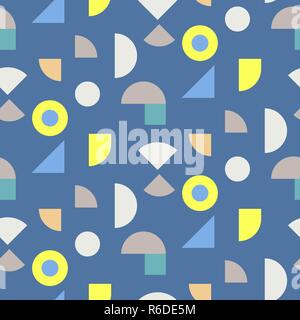 Color blocks seamless vector pattern. Stock Vector