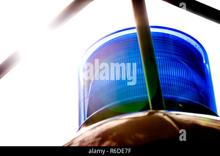 Siren Light Of A Truck Of The German Firefighter Stock Photo