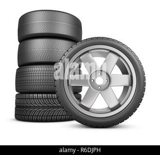 The modern wheels Stock Photo