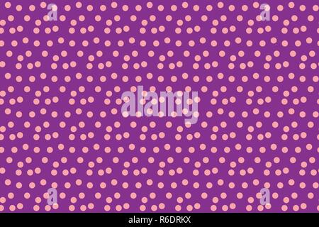 Party background random scattered pink dots seamless pattern. Vector illustration. Stock Vector