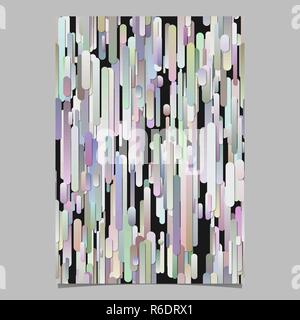 Colorful modern abstract gradient vertical rounded stripe pattern poster background Stock Vector