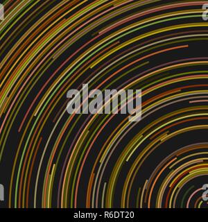 Colorful abstract background graphic from concentric curved lines Stock Vector