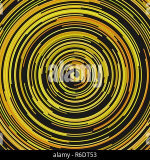 Abstract ring background from concentric half rings Stock Vector