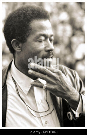 Leroy Eldridge Cleaver (1935-1998) 1968 photograph whilst campaigning as a presidential candidate for the Peace and Freedom Party. See more information below. Stock Photo