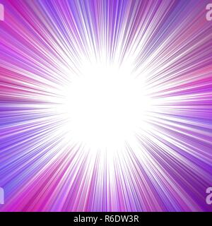 Purple abstract hypnotic speed concept background - vector star burst graphic Stock Vector