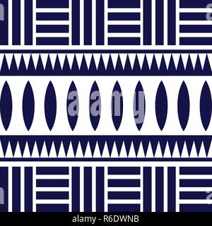 Geometric ethnic ornament for ceramics, wallpaper, textile, web, cards. Ethnic pattern. Border ornament. Tribal ornament for fabric, surface design, w Stock Vector