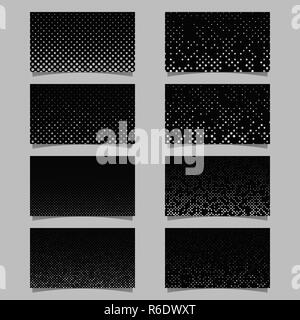 Geometrical card background set - vector template designs Stock Vector