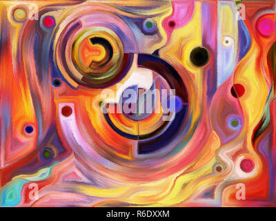 Quickening of Color Division Stock Photo