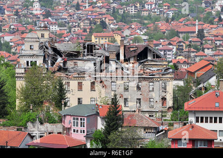 A Panorama Of Sarajevo Bosnia The City Has Endured Nearly Four Years Of Civil War And Siege Stock Photo