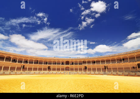 Plaza De Toros (Bullring) In Ronda, Opened In 1785, One Of The Oldest And Most Famous Bullfighting Arena In Spain Andalucia Stock Photo