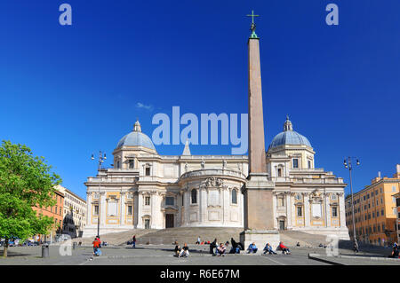 Basilica Di Santa Maria Maggiore, Piazza Del Esquilino, Rome, Italy Stock Photo