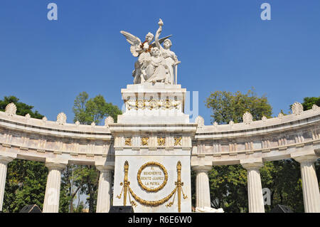 Monument To Benito Juarez, Neoclassical Monument Made Of Marble To Benito Juarez, Mexico'S First Indigenous President Located In The Historic Center O Stock Photo