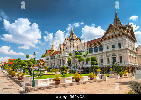 Phra Thinang Chakri Maha Prasat Throne Hall, Grand Palace Complex, Bangkok, Thailand Stock Photo