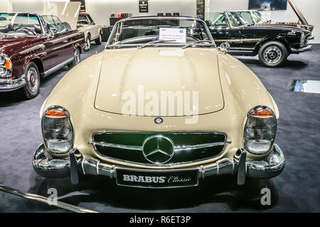 FRANKFURT - SEPT 2015: 1957 Brabus Classic Mercedes-Benz 300 SL Roadster cabrio presented at IAA International Motor Show on September 20, 2015 in Fra Stock Photo