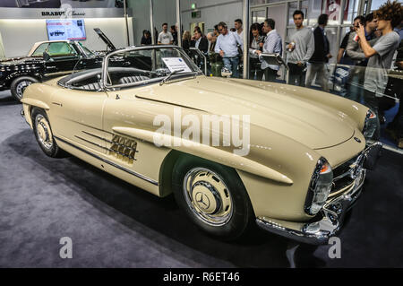 FRANKFURT - SEPT 2015: 1957 Brabus Classic Mercedes-Benz 300 SL Roadster cabrio presented at IAA International Motor Show on September 20, 2015 in Fra Stock Photo