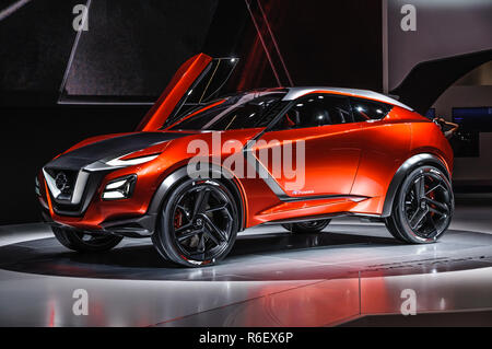 FRANKFURT - SEPT 2015: Nissan Gripz Concept presented at IAA International Motor Show on September 20, 2015 in Frankfurt, Germany Stock Photo