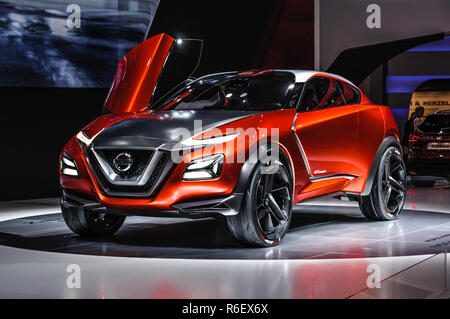 FRANKFURT - SEPT 2015: Nissan Gripz Concept presented at IAA International Motor Show on September 20, 2015 in Frankfurt, Germany Stock Photo