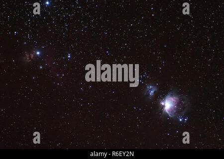 The Belt of Orion and the Horsehead Nebula Stock Photo - Alamy