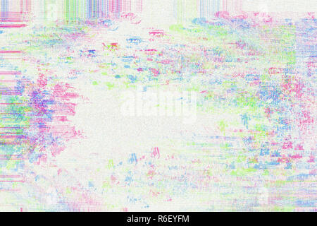 Gradient background with glitch effect, universal pattern Stock Photo