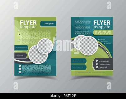 Brochure design. Flyer template. Editable A4 poster for business Stock Vector