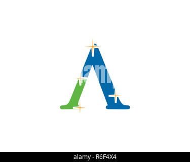 Cleaning icon on transparent background. Cleaning sign. Bright, star ...